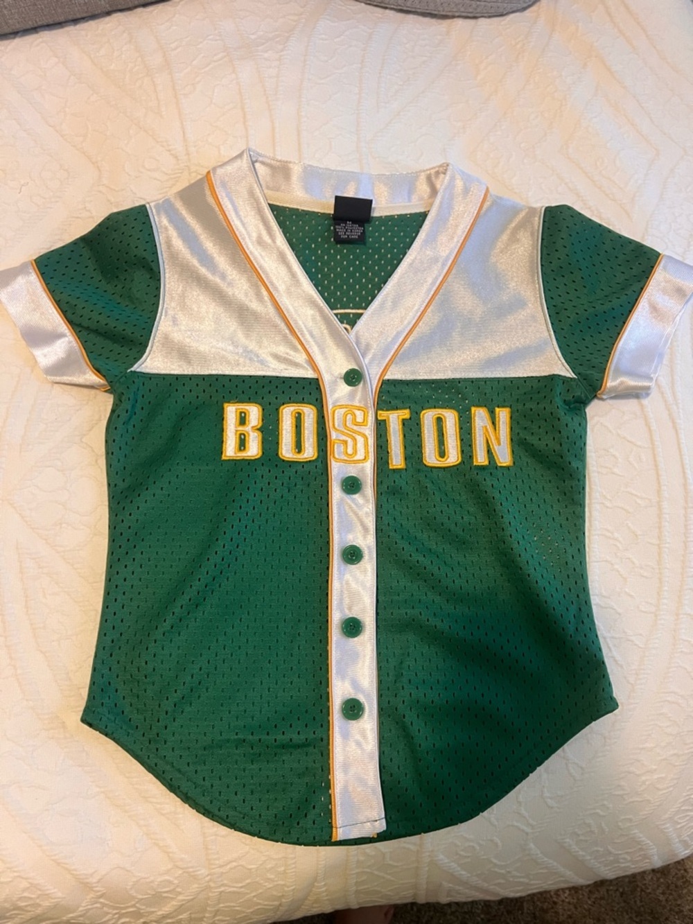 Boston Celtics Green & White Kids' Basketball Jersey